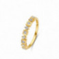 Bague style alliance OR Jaune 750 ml Diamants