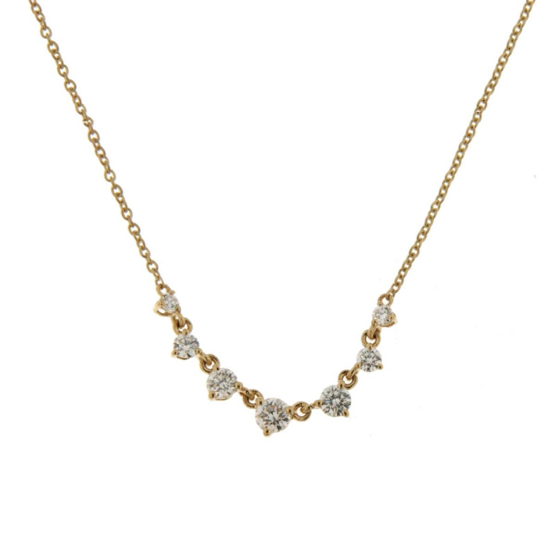 Collier OR Jaune 750 ml Diamants