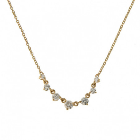 Collier OR Jaune 750 ml Diamants