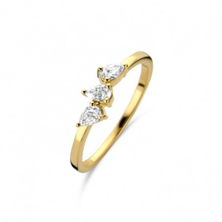 Bague OR Jaune 750 ml Diamants