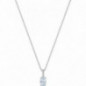 Collier OR Blanc 750 ml Diamants & Aigue Marine