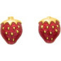 Boucles d'oreilles OR Jaune 750 ml Fraises