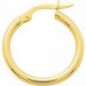 Boucles d'oreilles Créoles OR Jaune 750 ml