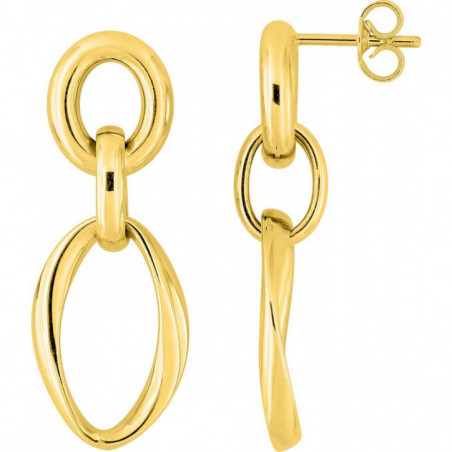 Boucles d'oreilles OR Jaune 750 ml