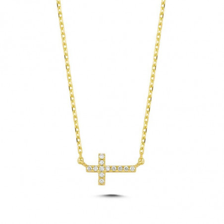 Collier OR Jaune 750 ml Croix & Diamants