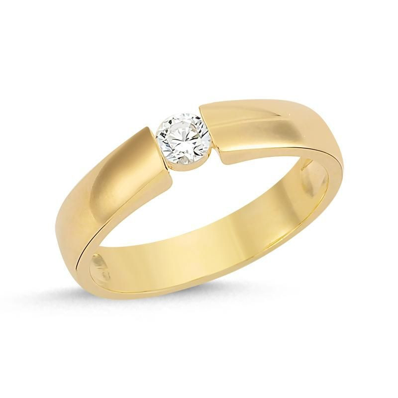 Solitaire OR Jaune 750 ml Diamant