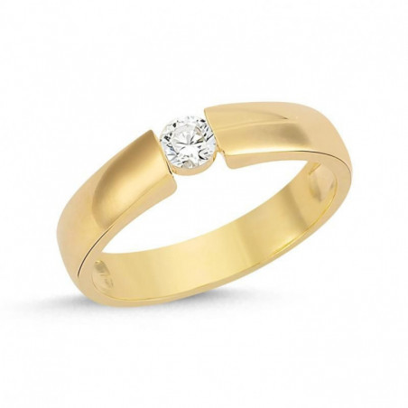 Solitaire OR Jaune 750 ml Diamant