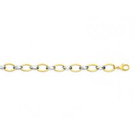 Bracelet OR Jaune & Blanc 750 ml