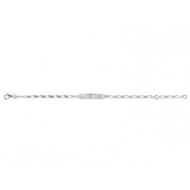 Bracelet Identité bébé OR Blanc 750 ml