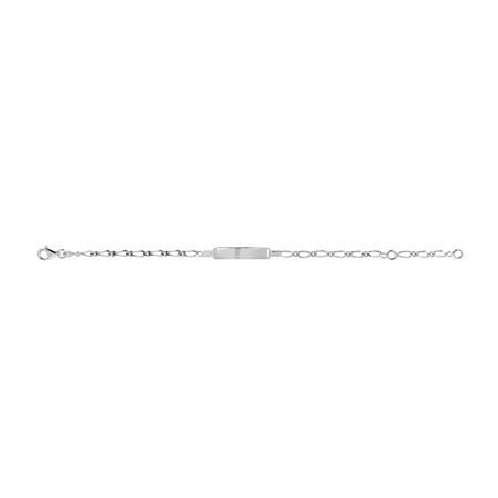 Bracelet Identité bébé OR Blanc 750 ml