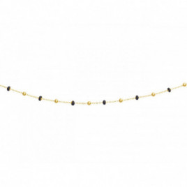 Collier OR Jaune 750 ml Boules noires