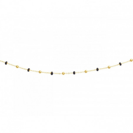 Collier OR Jaune 750 ml Boules noires