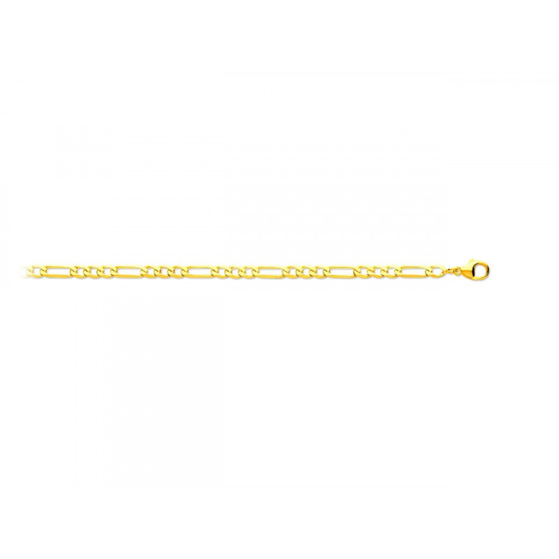 Bracelet OR Jaune 750 ml Maille Alternée