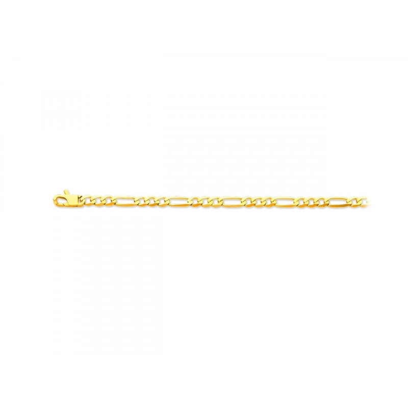 Bracelet OR Jaune 750 ml Maille Alternée