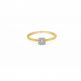 Bague OR Jaune 750 ml Diamants