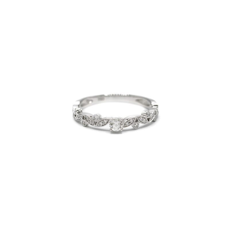 Bague OR Blanc 750 ml Diamants Bague OR Blanc 750 ml Diamants