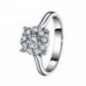 Bague OR Blanc 750 ml Diamants