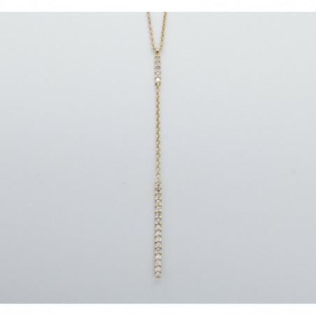 Collier OR Jaune 750 ml Diamants