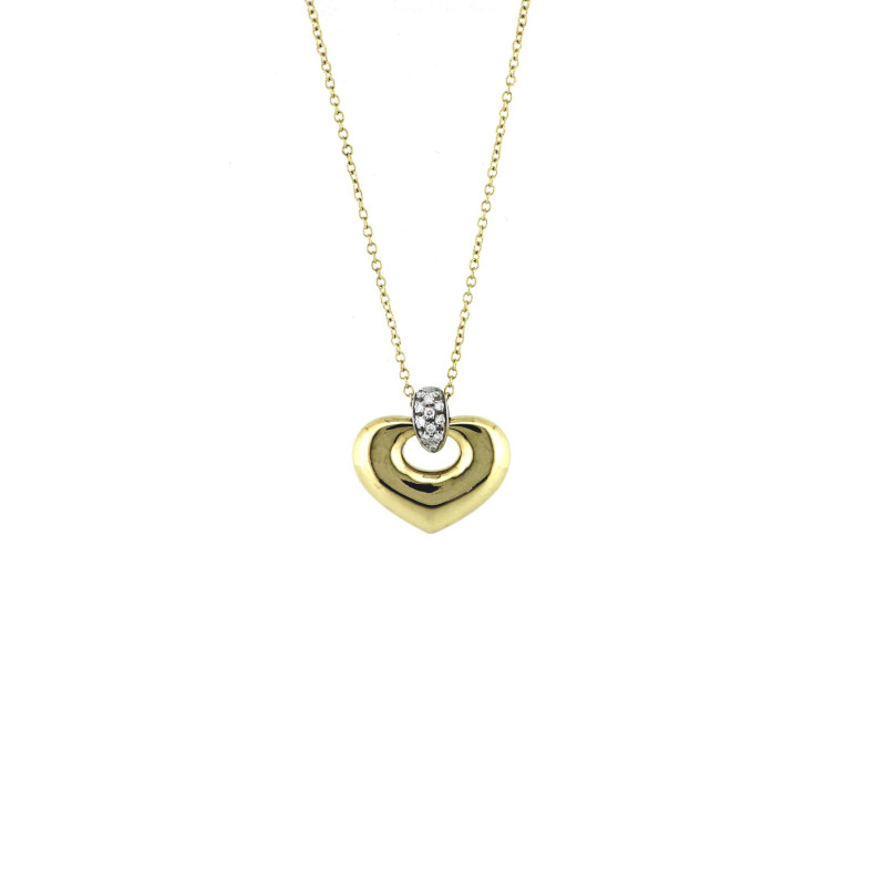 Collier OR Jaune et Blanc 750 ml Diamants Collier OR Jaune et Blanc 750 ml Diamants