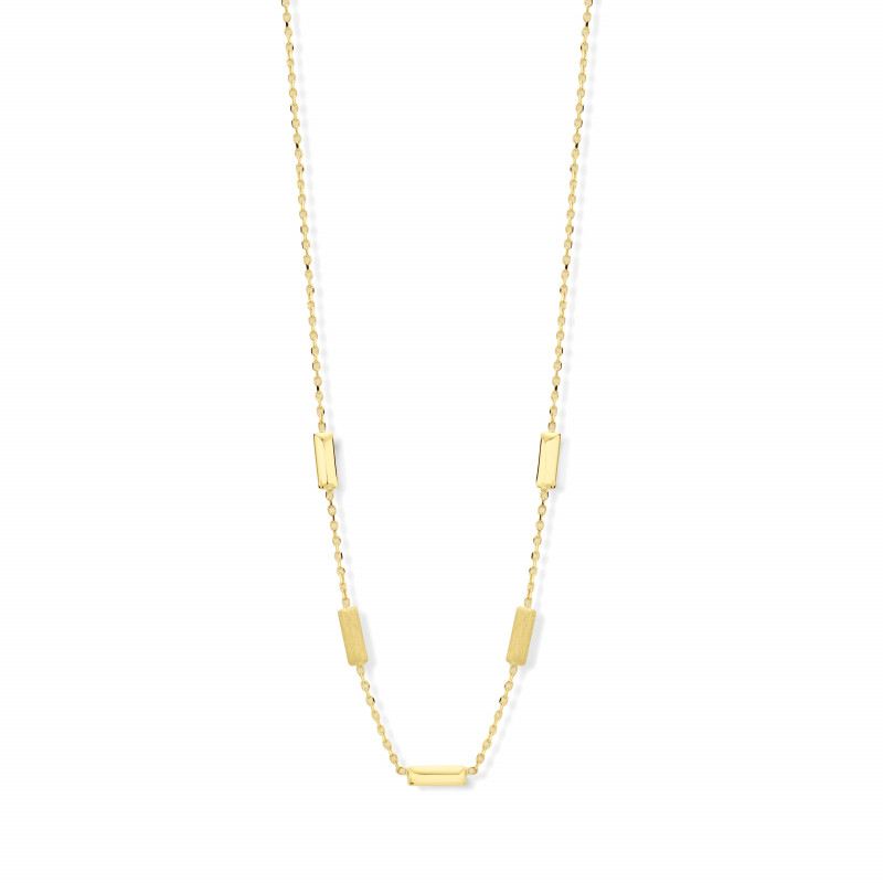 Collier OR Jaune 750 ml avec plaques rectangulaires mates Collier OR Jaune 750 ml avec plaques rectangulaires mates
