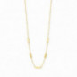 Collier OR Jaune 750 ml avec plaques rectangulaires mates Collier OR Jaune 750 ml avec plaques rectangulaires mates