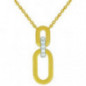 Collier OR Jaune et Blanc 750 ml Diamants