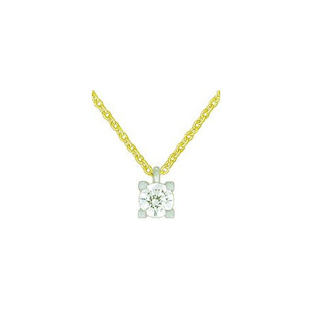 Collier OR Jaune et Blanc 750 ml Diamant