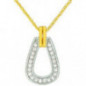 Collier OR Jaune et Blanc 750 ml Diamants