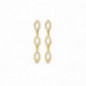 Boucles d'oreilles OR jaune 750 ml Diamants