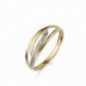 Bague OR Jaune 750 ml et OR Blanc 750 ml Diamants