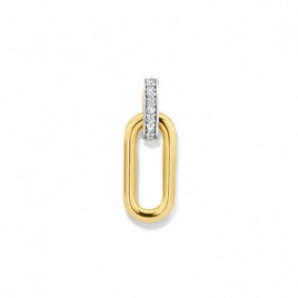 Pendentif OR Jaune et Blanc 750 ml Diamants