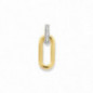 Pendentif OR Jaune et Blanc 750 ml Diamants