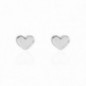 Boucles d'oreille OR Blanc 750 ml Cœurs Boucles d'oreille OR Blanc 750 ml Cœurs
