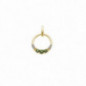 Pendentif OR jaune 750 ml Diamants et Emeraudes