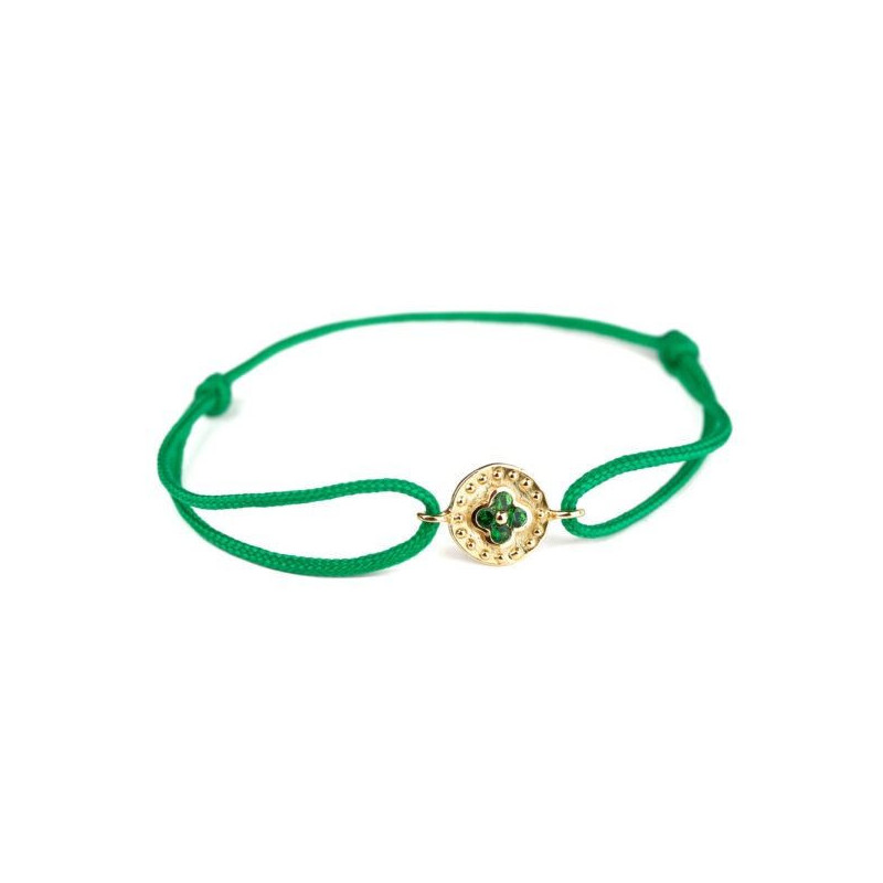 Bracelet TRÈFLE OR Jaune 750 ml Tsavorites Bracelet TRÈFLE OR Jaune 750 ml Tsavorites