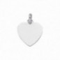 Pendentif OR Blanc 750 ml Cœur
