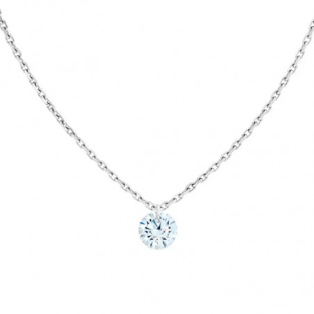 Collier OR Blanc 750 ml Diamant Percé