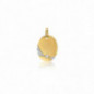 Pendentif Etoile OR Jaune et Blanc 750 ml Pendentif Etoile OR Jaune et Blanc 750 ml