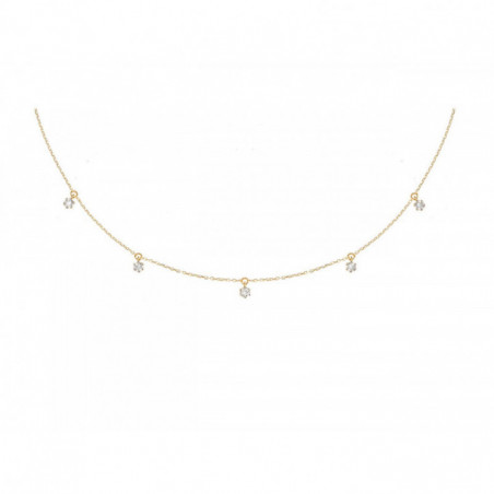 Collier OR Jaune 750 ml Diamants