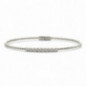 Bracelet OR Blanc 750 ml Diamants