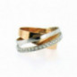 Bague OR Blanc et Rose 750 ml Diamants Bague OR Blanc et Rose 750 ml Diamants