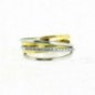 Bague OR Blanc et Jaune 750 ml Diamants Bague OR Blanc et Jaune 750 ml Diamants