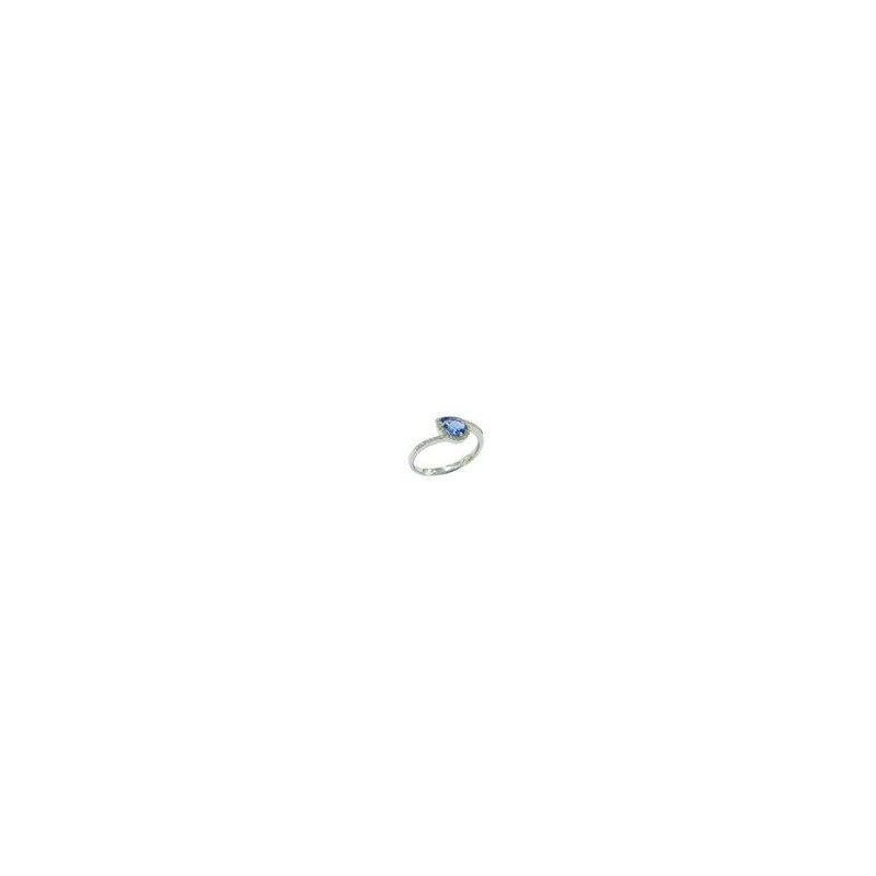 Bague OR Blanc 750 ml Diamants & Tanzanite Bague OR Blanc 750 ml Diamants & Tanzanite