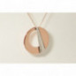 Collier OR Rose et Blanc 750 ml Diamants Collier OR Rose et Blanc 750 ml Diamants