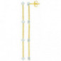 Boucles d'oreilles OR Jaune et Blanc 750 ml Diamants Boucles d'oreilles OR Jaune et Blanc 750 ml Diamants
