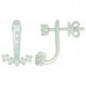 Boucles d'oreilles OR Blanc 750 ml Diamants Boucles d'oreilles OR Blanc 750 ml Diamants