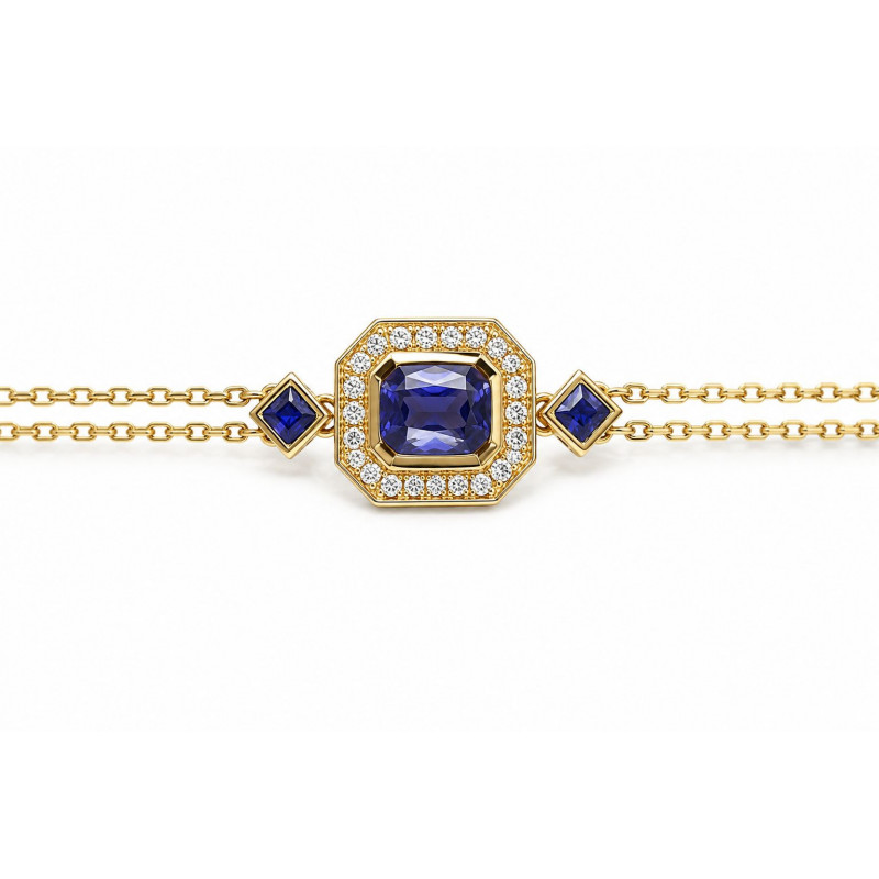 Collection NEW WAVE OR Jaune 750 ml Diamants & Saphirs