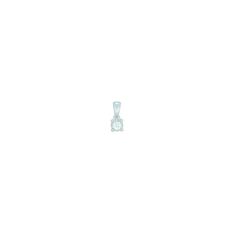 Pendentif OR Blanc750 ml Diamant Pendentif OR Blanc750 ml Diamant
