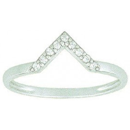 Bague OR Blanc 750 ml Diamants