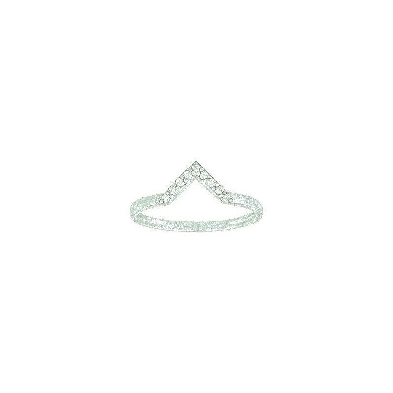 Bague OR Blanc 750 ml Diamants